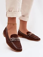 Dámské Mokasíny S Ozdobou Hnědé Palerina