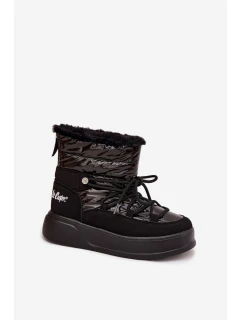 Dámské sněhule na platformě Lee Cooper – černé