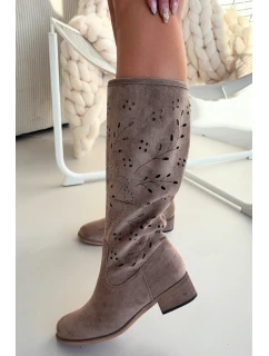 Ažurové kozačky model 222527 Step in style