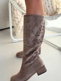 Ažurové kozačky  model 222527 Step in style