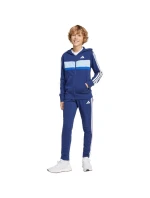 Dětské tepláky adidas Seasonal Essentials Tiberio 3-Stripes French Terry navy blue JI6035 Dětské tepláky adidas Seasonal Essentials Tiberio 3-Stripes French Terry navy blue JI6035