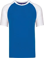 Kariban K 330 Baseballové tričko 20.K330 aqua blue/white