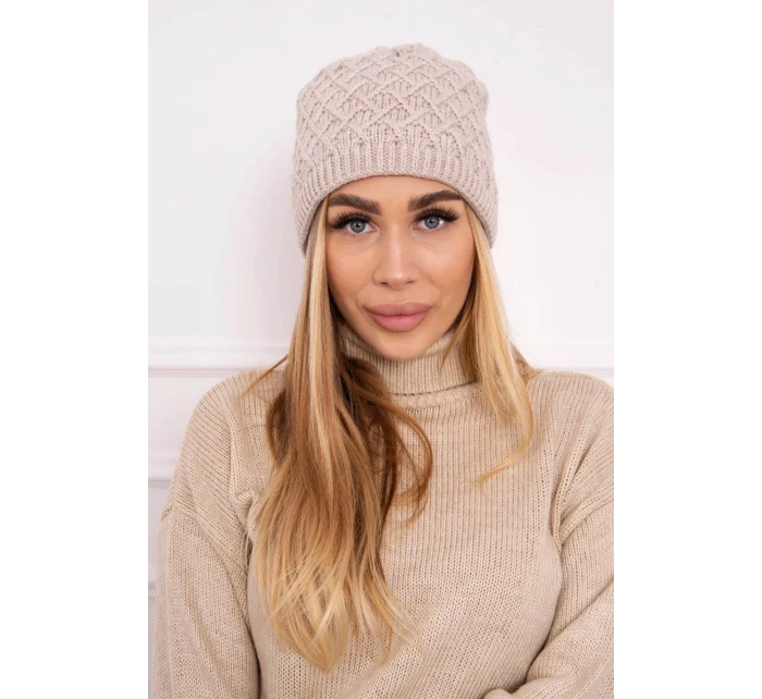 Fleecová čepice K204 béžová Fleecová čepice K204 béžová