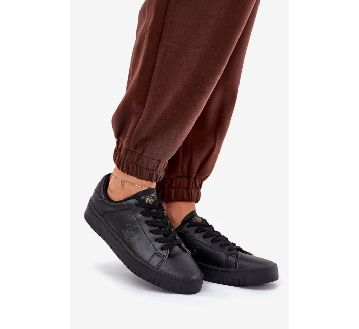 Nízké Dámské Tenisky Z Eko Kůže Big Star NN274576 Černé Nízké Dámské Tenisky Z Eko Kůže Big Star NN274576 Černé