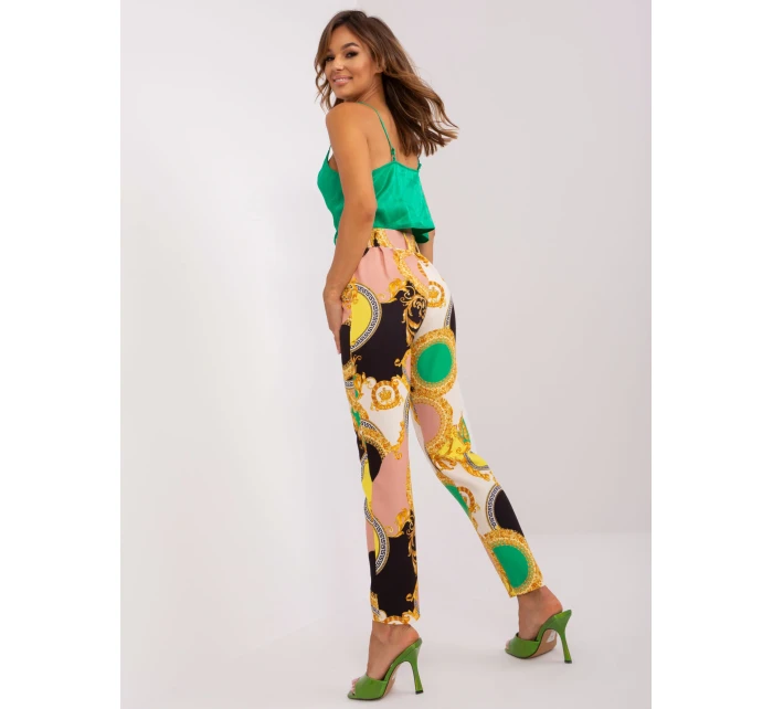 Kalhoty DHJ SP 12787D.23X černá a béžová