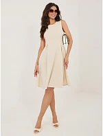 Sukienka MI SK model 22109830 jasny beżowy - FPrice