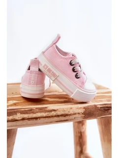 Dětské látkové tenisky BIG STAR KK374052 Růžová