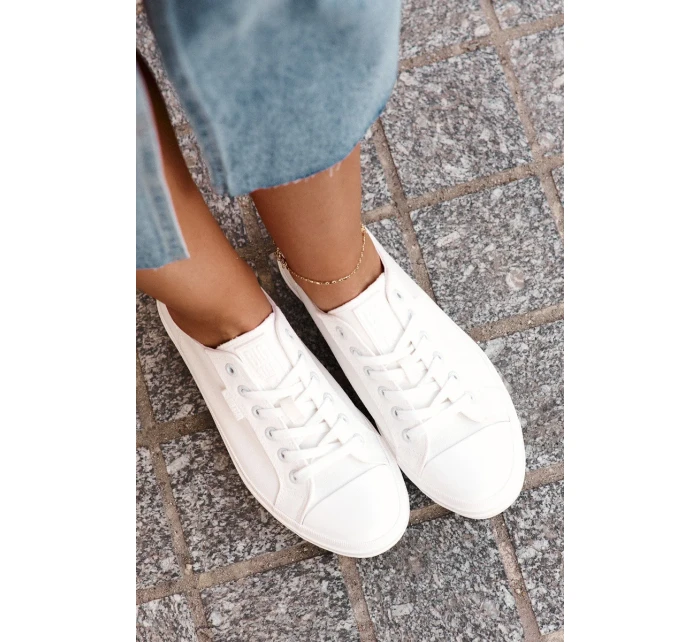 Dámské plátěné tenisky Big Star – bílé