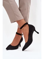 Lodičky z eko semiše Devoria – černé Lodičky z eko semiše Devoria – černé