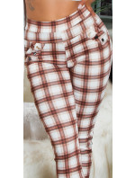 Sexy Highwaist Treggings with checked pattern