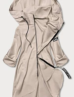 Tenký asymetrický dámský kakaový přehoz (B8117-12)