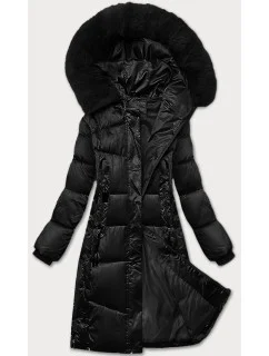 Černá prošívaná zimní bunda model 21248175 - S'WEST