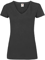 Fruit of the Loom Lady-Fit Valueweight V-Neck T Dámské tričko s výstřihem do V 16.1398 black Fruit of the Loom Lady-Fit Valueweight V-Neck T Dámské tričko s výstřihem do V 16.1398 black