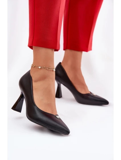 Elegantní lodičky na se černé model 21692769 - VINCEZA Elegantní lodičky na se černé model 21692769 - VINCEZA