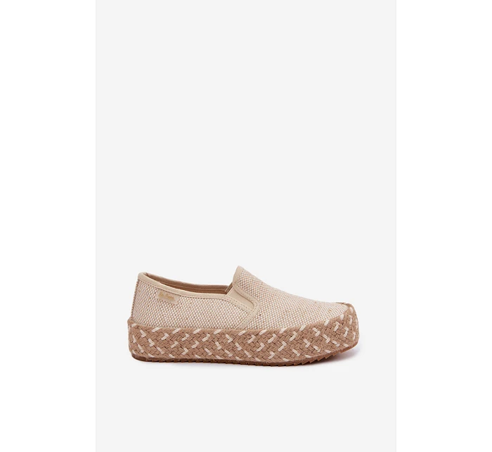 Dámské na platformě s pletením  béžové model 22100195 - Lee Cooper