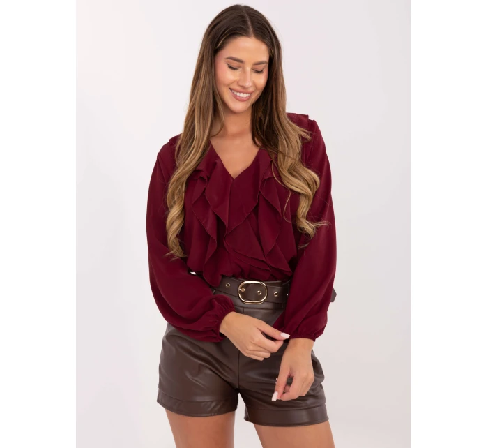 Bluzka MI BZ model 21421375 bordowy - FPrice