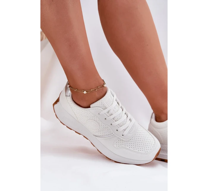 Dámské tenisky na platformě Big Star Hi-Poly System – bílé Dámské tenisky na platformě Big Star Hi-Poly System – bílé