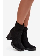 Dámské botky na sloupku – černé Pavinne Dámské botky na sloupku – černé Pavinne