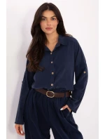 Košile s dlouhým rukávem  model 220822 Italy Moda