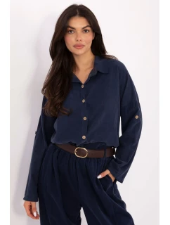 Košile s dlouhým rukávem  model 220822 Italy Moda