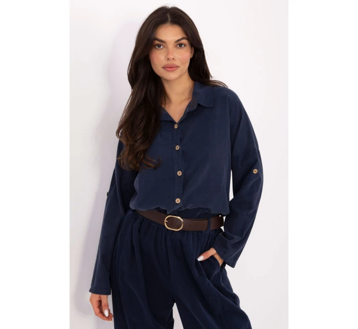 Košile s dlouhým rukávem  model 220822 Italy Moda