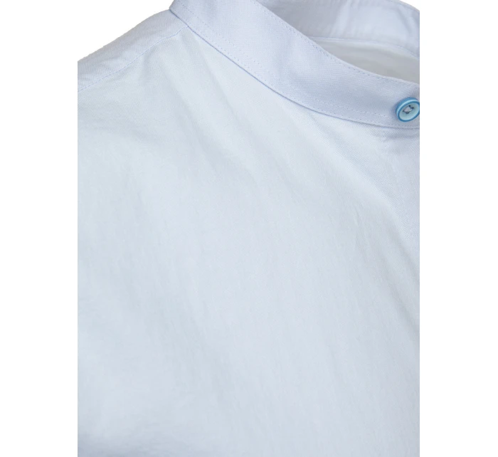 Pánská modrá košile s krátkým rukávem FashionStreet KX1062