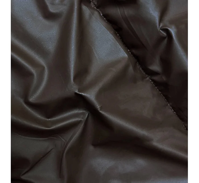 Hnědá dámská zimní bunda s úpletovou kapucí (B8213-14) Hnědá dámská zimní bunda s úpletovou kapucí (B8213-14)