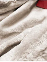 Světle červená bunda parka s odepínací kožešinovou podšívkou model 21248756 - J.STYLE Světle červená bunda parka s odepínací kožešinovou podšívkou model 21248756 - J.STYLE