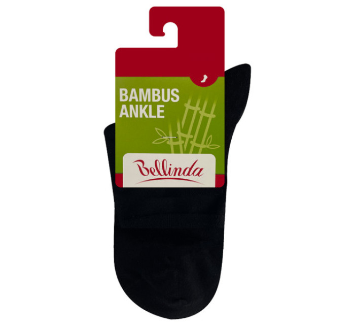Bambusové ponožky BAMBUS LADIES ANKLE SOCKS - BELLINDA - černá