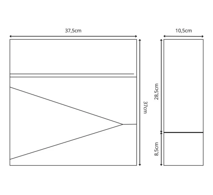 POŠTOVNÍ SCHRÁNKA 37X37X10,5CM 1067551 SASKA GARDEN