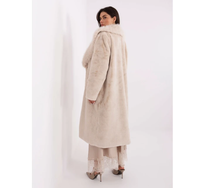 Płaszcz PL jasny beżowy model 21766373 - FPrice Płaszcz PL jasny beżowy model 21766373 - FPrice