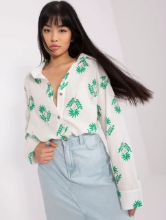 Košile LK KS 509349.04 bílá zelená