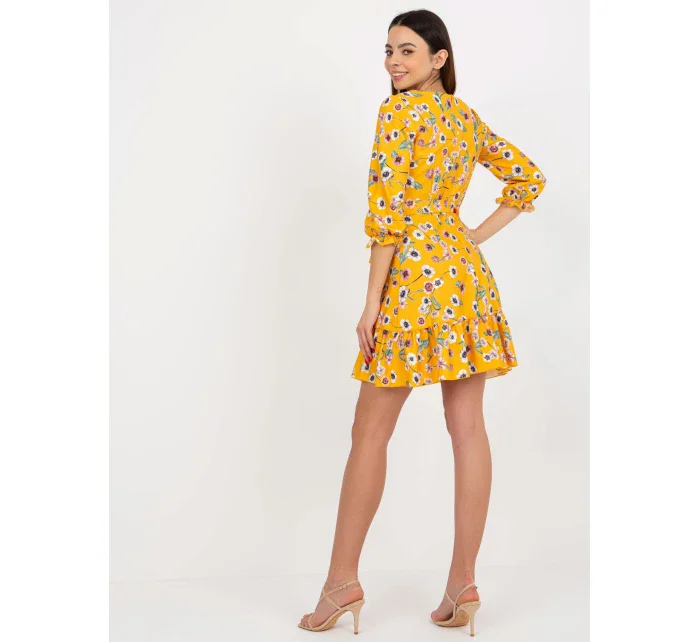 Sukienka LK SK model 21195973 ciemny żółty - FPrice
