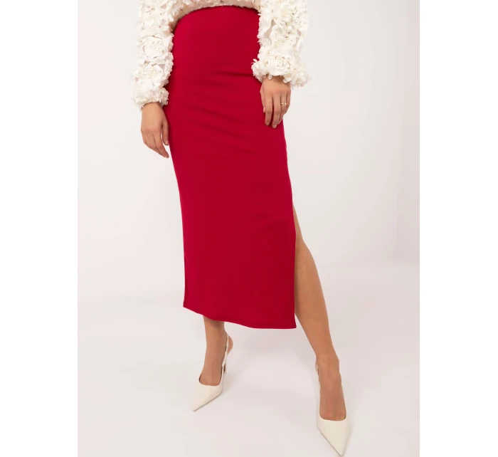 Spódnica MI SD model 20576467 czerwony - FPrice Spódnica MI SD model 20576467 czerwony - FPrice