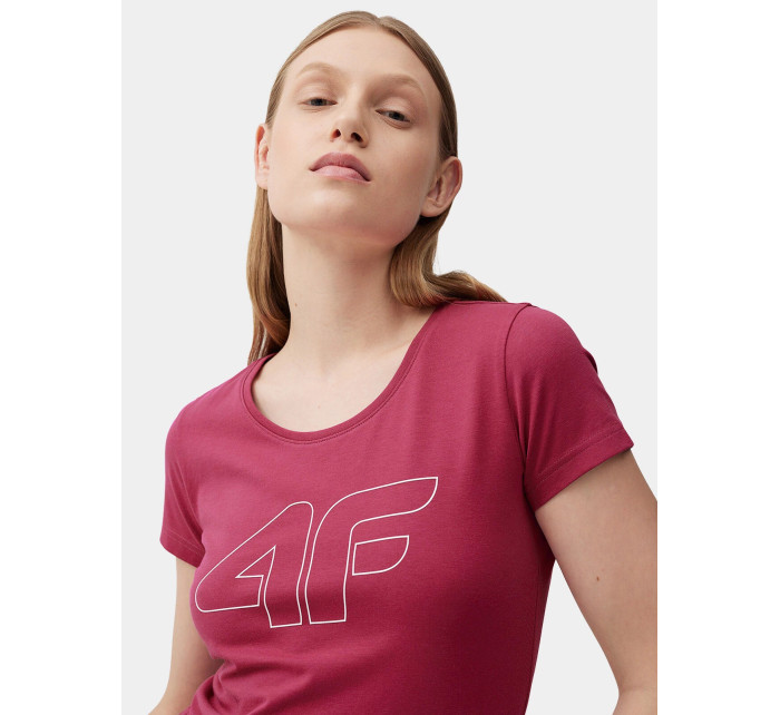 Dámské tričko s potiskem 4FSS23TTSHF583-53S růžové - 4F