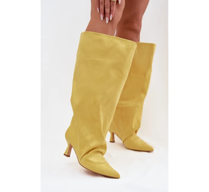 Kozačky na podpatku  model 225196 Step in style