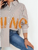 Dámská pruhovaná košile JUDAL bílá FashionStreet DY0408