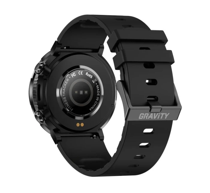 Chytré hodinky Gravity GT21-6 + červený silikonový řemínek