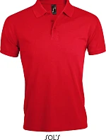 SOL'S Prime Men Pánské piqué polo z těžké bavlny 25.0571 red
