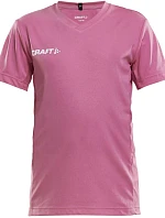 Craft Teamwear Squad Go Jersey Solid Jr Dětské sportovní tričko s výstřihem do V 82.5582 pop