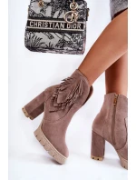 Semišové boty na platformě Lewski Shoes model 21599746 - Boto