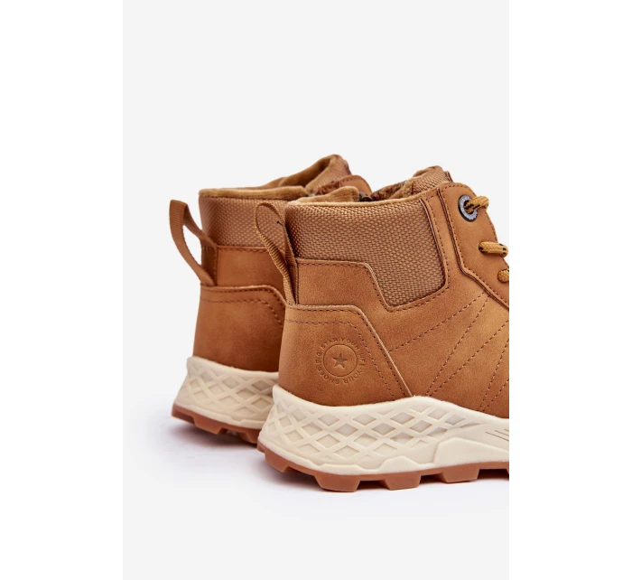 Dětské zateplené trekové boty Trapery Camel Big Star MM374202