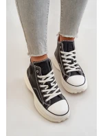 Zateplené Dámské Tenisky Na Platformě Eko Kůže Big Star OO274068 Růžové Zateplené Dámské Tenisky Na Platformě Eko Kůže Big Star OO274068 Růžové