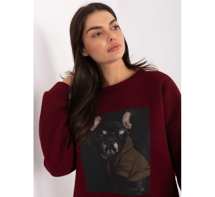 Mikina MI BL 4216 1.82 bordó