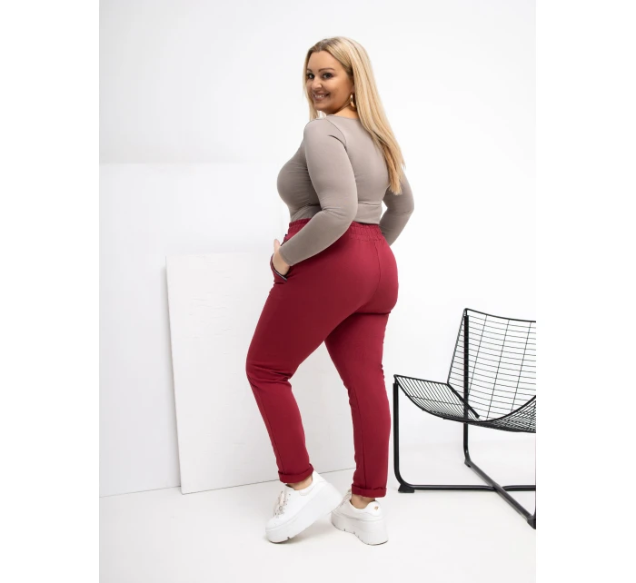 Tepláky RV DR 4765.52 bordó