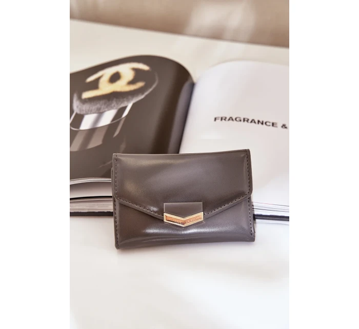 Lakovaná Dámská Peněženka Tmavě Šedá Rahner