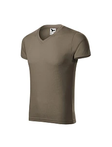 Pánské tričko slim fit M MLI-14629 hnědá - Malfini
