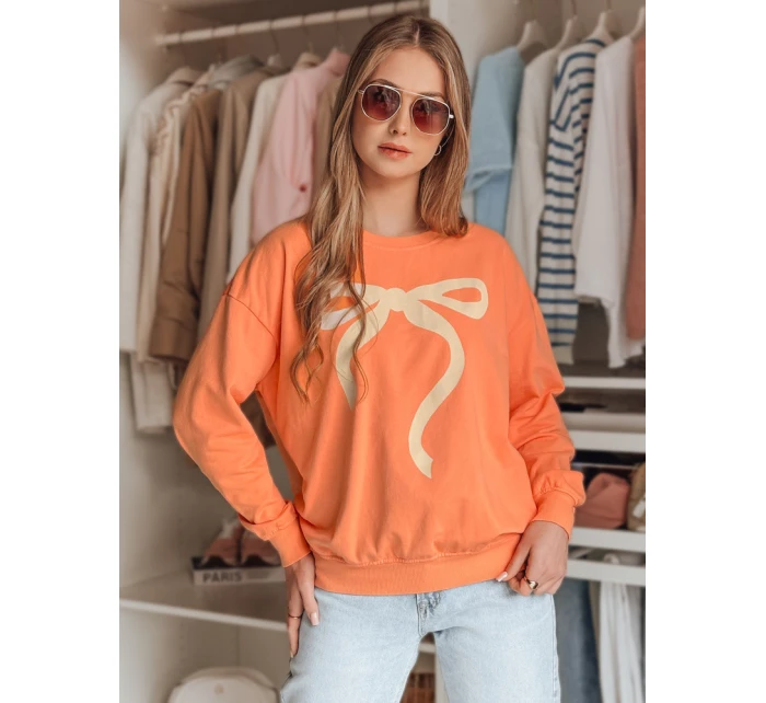 Dámská oversize mikina SOFTTIE oranžová FashionStreet BY1378 Dámská oversize mikina SOFTTIE oranžová FashionStreet BY1378