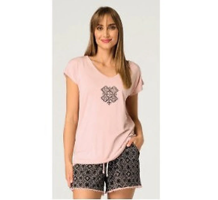 Pyžamo Key LNS 730 B26 cr/r S-XL dámské Pyžamo Key LNS 730 B26 cr/r S-XL dámské