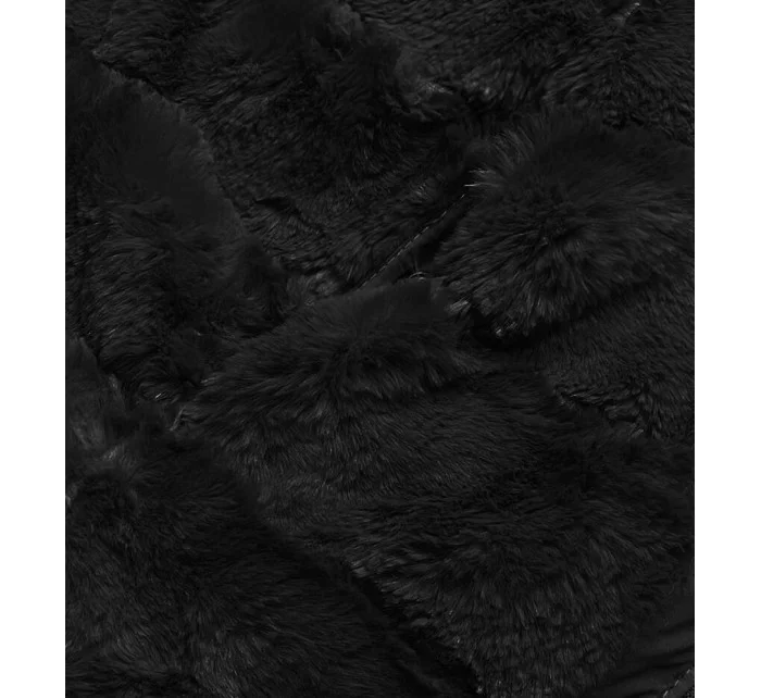 KRÓTKA DWUSTRONNA KURTKA DAMSKA ZIMOWA CZARNA model 21245202 - LHD